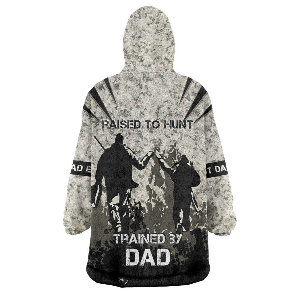 Deer Hunting Fathers Day Wearable Blanket Hoodie Best Dad Ever