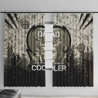 Deer Hunting Fathers Day Window Curtain Best Dad Ever