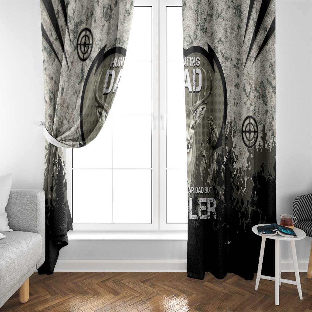 Deer Hunting Fathers Day Window Curtain Best Dad Ever