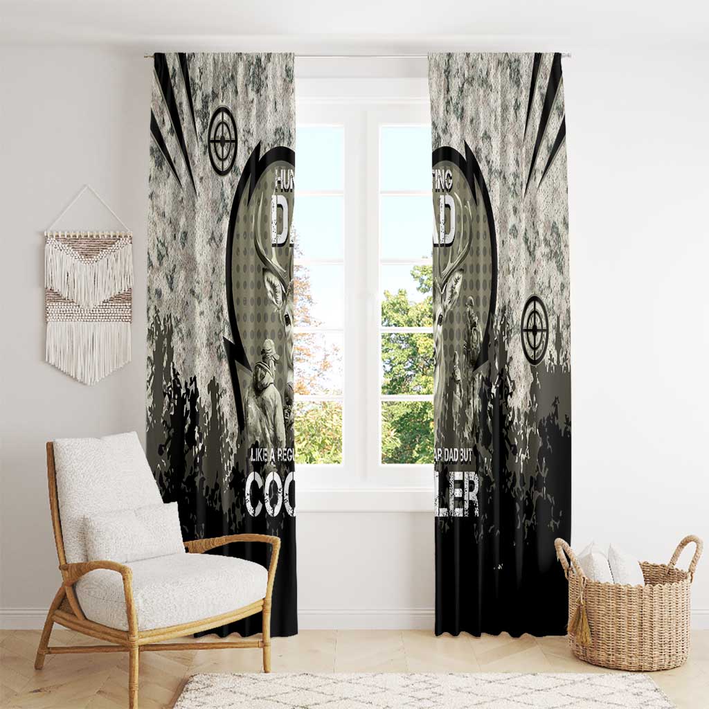 Deer Hunting Fathers Day Window Curtain Best Dad Ever