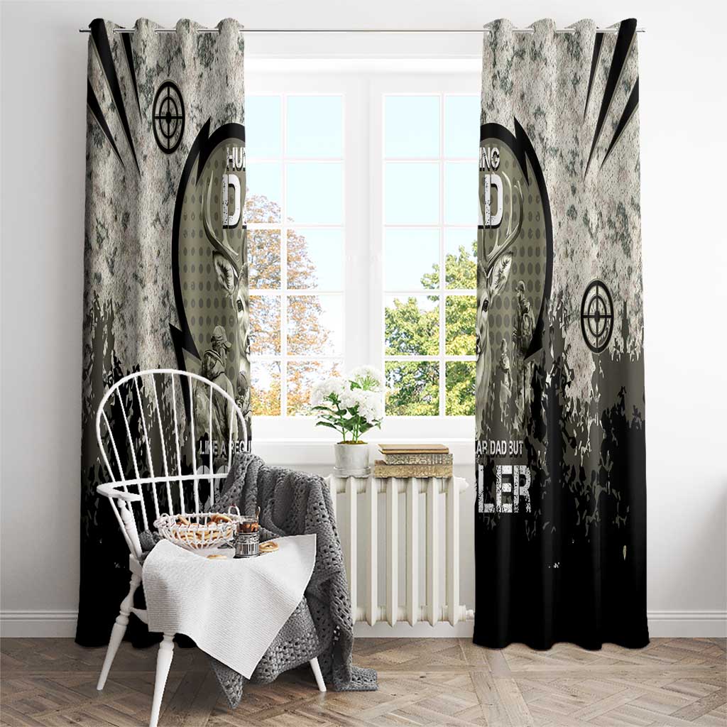 Deer Hunting Fathers Day Window Curtain Best Dad Ever