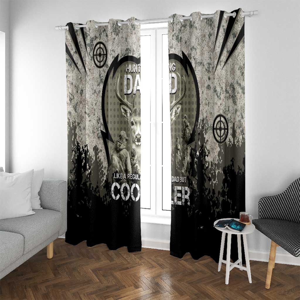 Deer Hunting Fathers Day Window Curtain Best Dad Ever