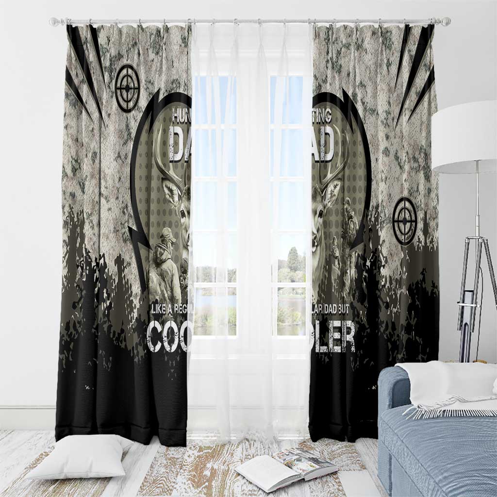 Deer Hunting Fathers Day Window Curtain Best Dad Ever