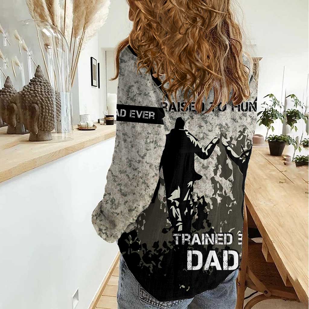 Deer Hunting Fathers Day Women Casual Shirt Best Dad Ever
