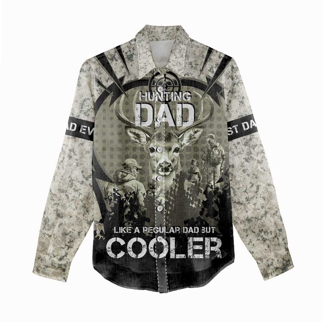 Deer Hunting Fathers Day Women Casual Shirt Best Dad Ever