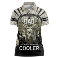 Deer Hunting Fathers Day Women Polo Shirt Best Dad Ever