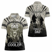 Deer Hunting Fathers Day Women Polo Shirt Best Dad Ever
