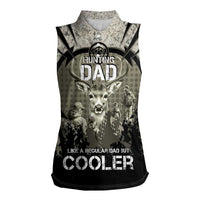 Deer Hunting Fathers Day Women Sleeveless Polo Shirt Best Dad Ever
