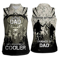Deer Hunting Fathers Day Women Sleeveless Polo Shirt Best Dad Ever