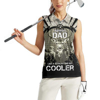 Deer Hunting Fathers Day Women Sleeveless Polo Shirt Best Dad Ever