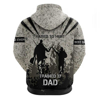 Deer Hunting Fathers Day Zip Hoodie Best Dad Ever