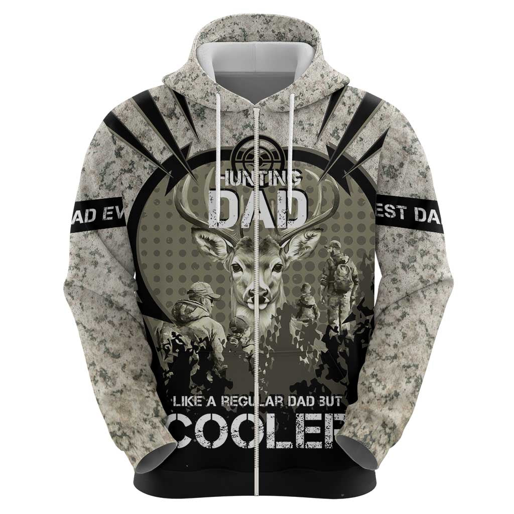 Deer Hunting Fathers Day Zip Hoodie Best Dad Ever