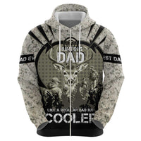 Deer Hunting Fathers Day Zip Hoodie Best Dad Ever