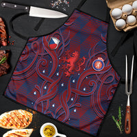 Czech Republic Football Apron Art Nouveau Patterns With National Lion