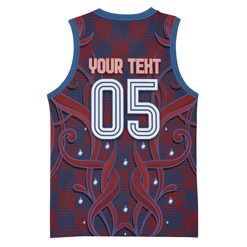 Custom Czech Republic Football Basketball Jersey Art Nouveau Patterns With National Lion