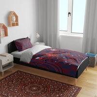 Czech Republic Football Bedding Set Art Nouveau Patterns With National Lion