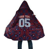 Custom Czech Republic Football Cloak Art Nouveau Patterns With National Lion