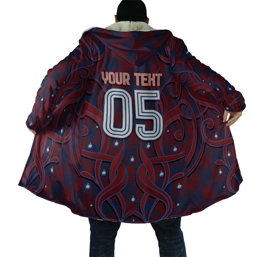 Custom Czech Republic Football Cloak Art Nouveau Patterns With National Lion