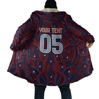 Custom Czech Republic Football Cloak Art Nouveau Patterns With National Lion