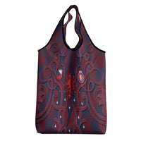 Czech Republic Football Grocery Bag Art Nouveau Patterns With National Lion