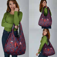 Czech Republic Football Grocery Bag Art Nouveau Patterns With National Lion