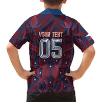 Custom Czech Republic Football Hawaiian Shirt Art Nouveau Patterns With National Lion