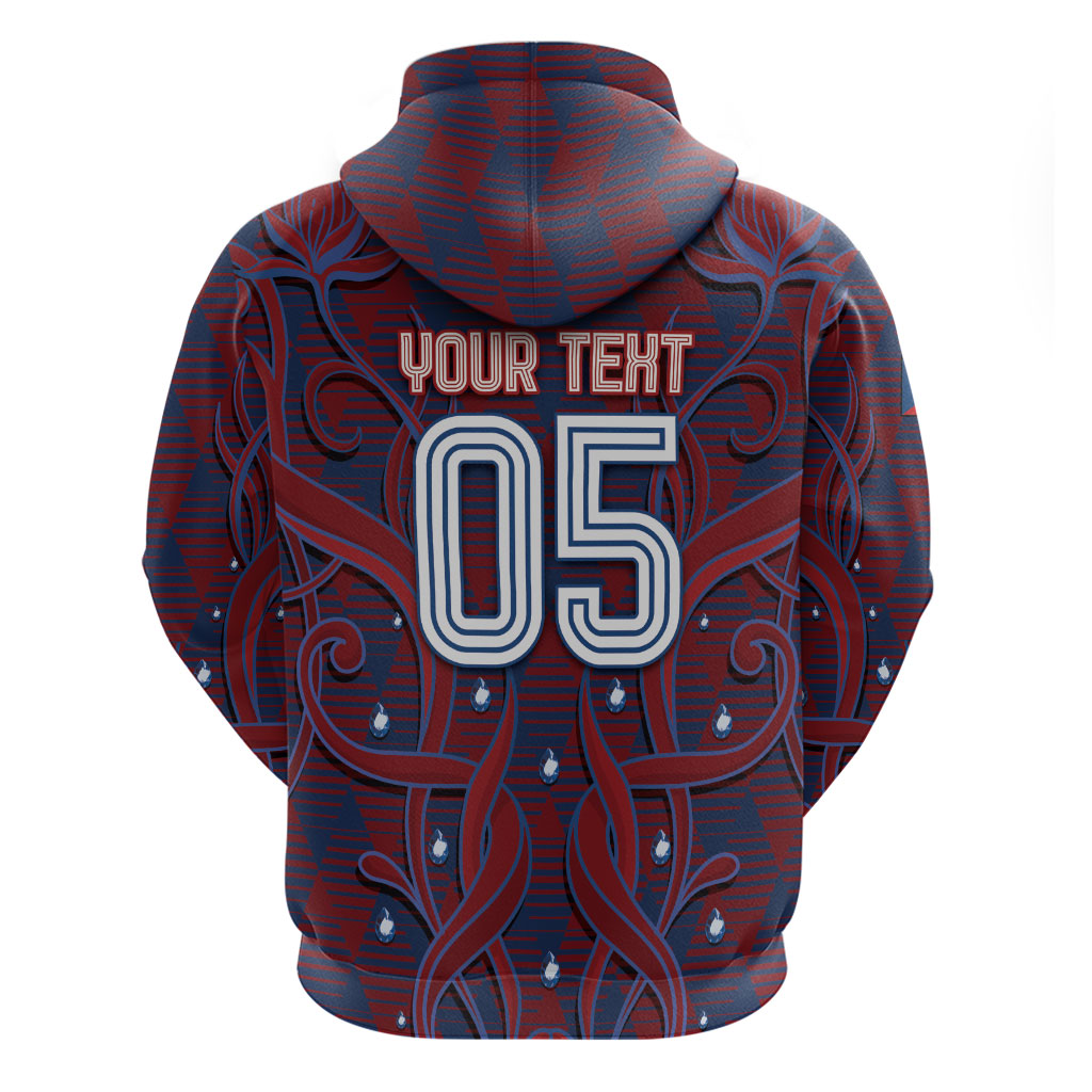 Custom Czech Republic Football Hoodie Art Nouveau Patterns With National Lion