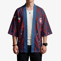 Custom Czech Republic Football Kimono Art Nouveau Patterns With National Lion