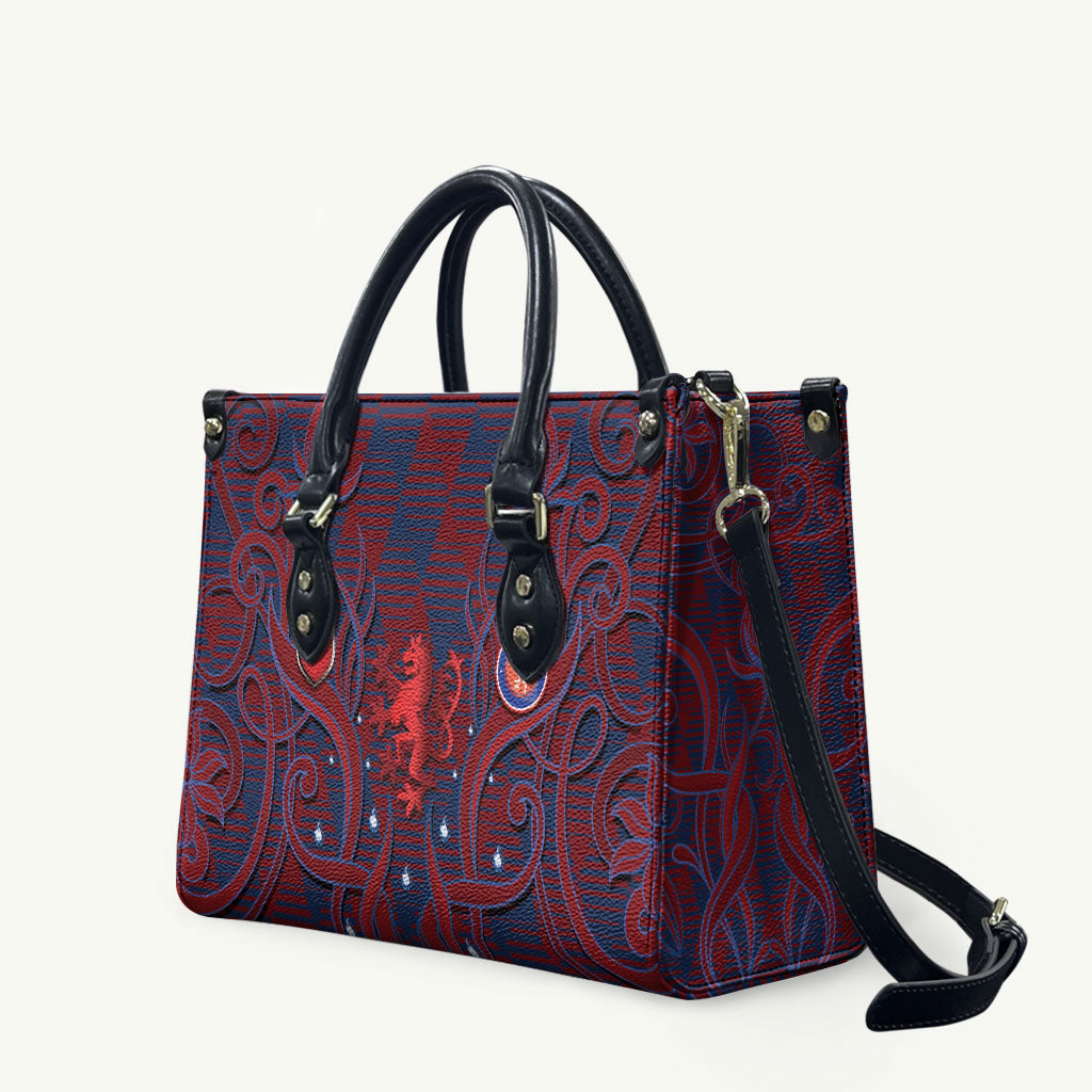 Czech Republic Football Leather Bag Art Nouveau Patterns With National Lion