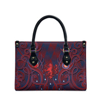 Czech Republic Football Leather Bag Art Nouveau Patterns With National Lion