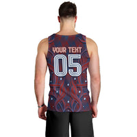 Custom Czech Republic Football Men Tank Top Art Nouveau Patterns With National Lion