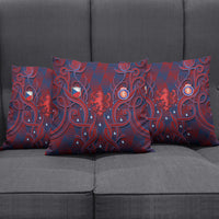 Czech Republic Football Pillow Cover Art Nouveau Patterns With National Lion