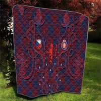 Czech Republic Football Quilt Art Nouveau Patterns With National Lion