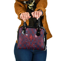 Czech Republic Football Shoulder Handbag Art Nouveau Patterns With National Lion