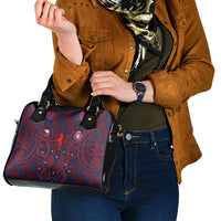 Czech Republic Football Shoulder Handbag Art Nouveau Patterns With National Lion