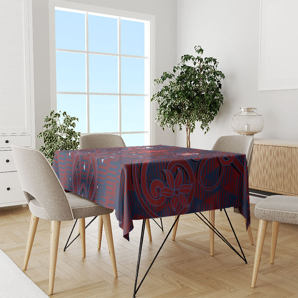 Czech Republic Football Tablecloth Art Nouveau Patterns With National Lion
