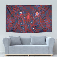 Czech Republic Football Tapestry Art Nouveau Patterns With National Lion