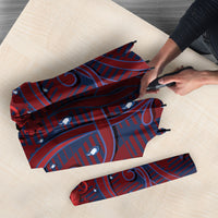 Czech Republic Football Umbrella Art Nouveau Patterns With National Lion