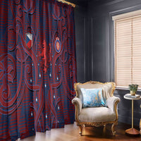 Czech Republic Football Window Curtain Art Nouveau Patterns With National Lion