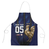 Custom France Football Apron Gallic Rooster Luxury Sport Style