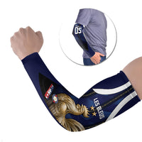 Custom France Football Arm Sleeves Gallic Rooster Luxury Sport Style