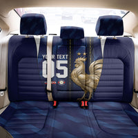 Custom France Football Back Car Seat Cover Gallic Rooster Luxury Sport Style