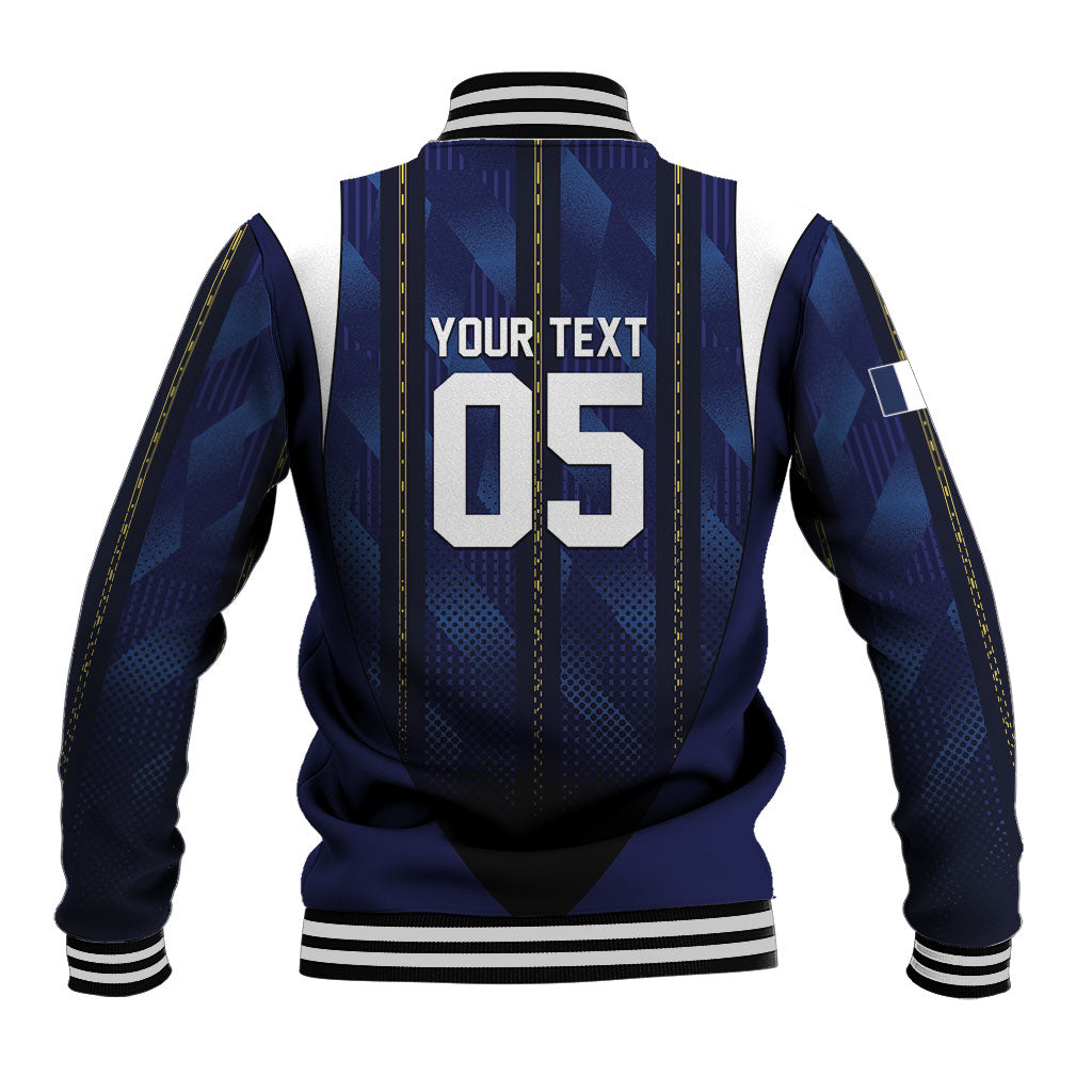 Custom France Football Baseball Jacket Gallic Rooster Luxury Sport Style