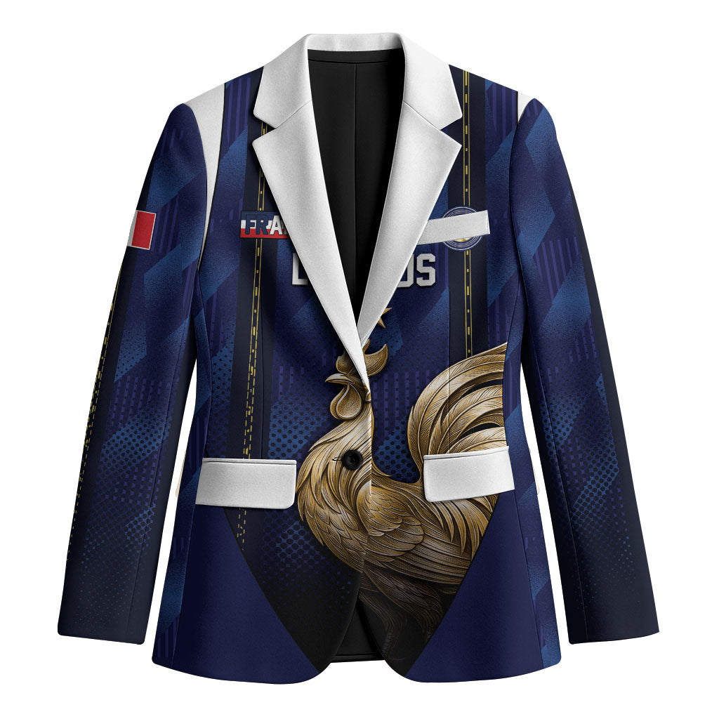 Custom France Football Blazer Gallic Rooster Luxury Sport Style