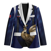 Custom France Football Blazer Gallic Rooster Luxury Sport Style