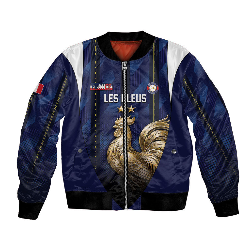 Custom France Football Bomber Jacket Gallic Rooster Luxury Sport Style
