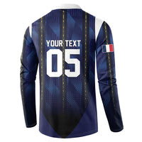 Custom France Football Button Sweatshirt Gallic Rooster Luxury Sport Style