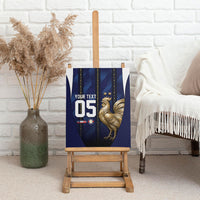 Custom France Football Canvas Wall Art Gallic Rooster Luxury Sport Style