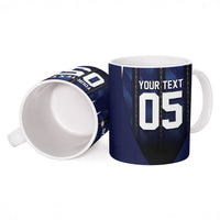 Custom France Football Ceramic Mug Gallic Rooster Luxury Sport Style