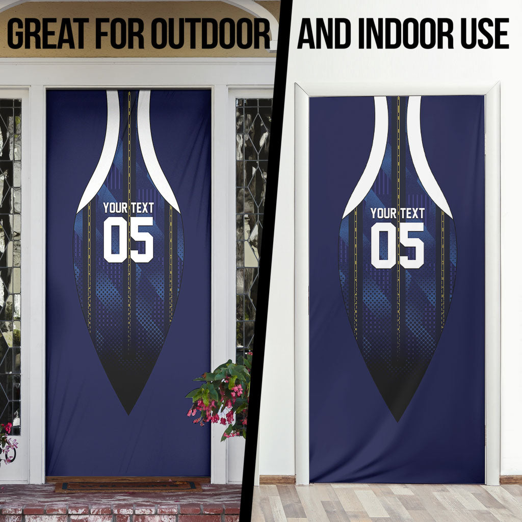 Custom France Football Door Cover Gallic Rooster Luxury Sport Style